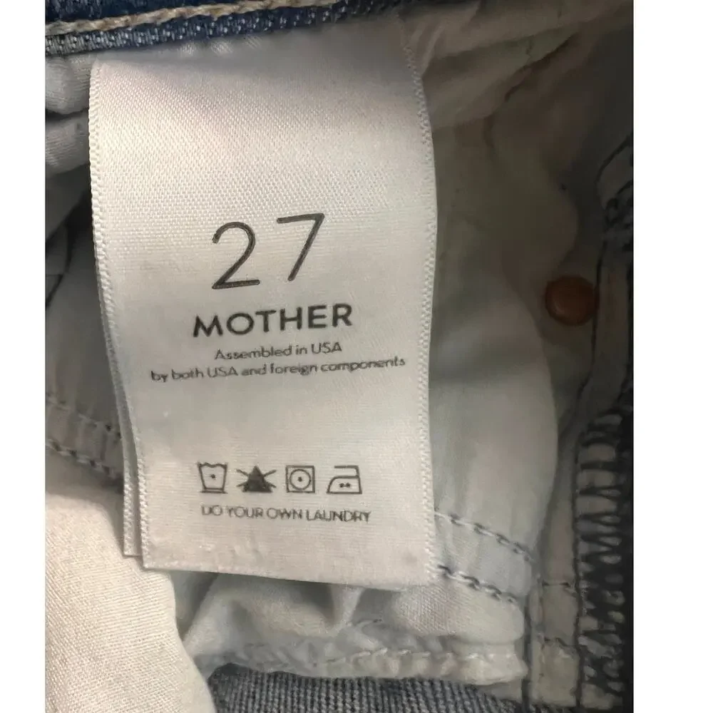 MOTHER The Tomcat Jeans 27 Confession 90s grunge tomboy chic edgy distressed
